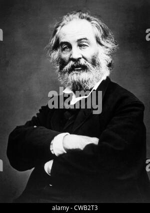 Walt Whitman (1819-1892), photo de Mathew Brady, 1866 Banque D'Images