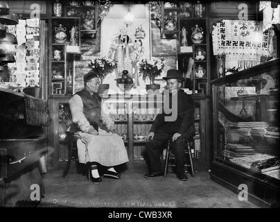 Chinatown, qui reçoivent de nouveaux clients de l'année, vers 1900-1930. Banque D'Images