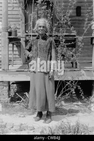 La Géorgie Flournoy, ex esclave afro-américain, Works Progress Administration, photographie, 1937-1938. Banque D'Images