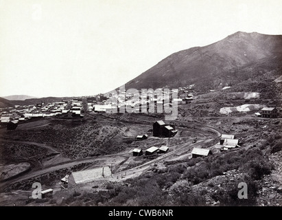 Virginia City, Nevada. Photo de Timothy O'Sullivan. L'albumine, 1867 Banque D'Images