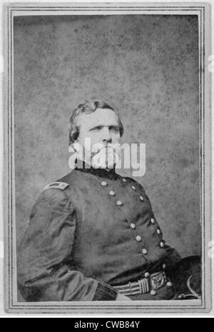 La guerre civile. Le Major-général George Henry Thomas, carte de visite ca. 1862 - 1865. Mathhew Studio Brady Banque D'Images