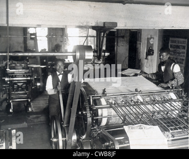 Salle de presse de la planète Journal, Richmond, Virginie. 1899 Banque D'Images