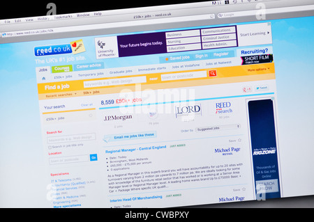 Site web de Reed - recherche d'emploi Banque D'Images