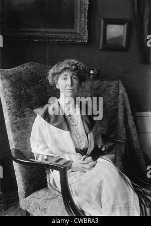 Jeannette Rankin (1880-1973), a servi deux mandats non consécutifs à la Chambre des représentants des États-Unis, en 1917-1919, et Banque D'Images