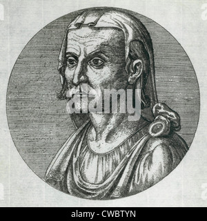 Hippocrate (460-375 avant J.-C.), médecin grec. La gravure, ca. 1800. Banque D'Images