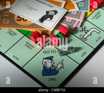 Jeu de Monopoly Banque D'Images