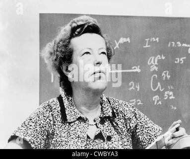 Maria Goeppert-Mayer (1906-1972) partage l 1963 Prix Nobel de physique avec J. Hans D. Jensen de l'Allemagne de l'Ouest pour la coquille Banque D'Images