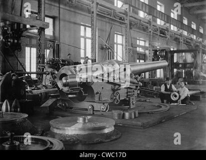 Assemblé dans la fonderie de canons de la Washington Navy Yard. 1900. Banque D'Images