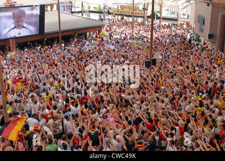 Espagne, Majorque, Les fans de football allemand sur Ballermann Banque D'Images