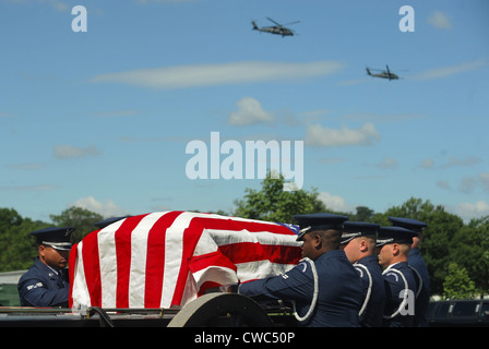 Funérailles de l'US Air Force Le Capitaine David A. Wisniewski, décédé le 2 juillet 2010 des suites de blessures subies lors d'un accident d'hélicoptère en Banque D'Images