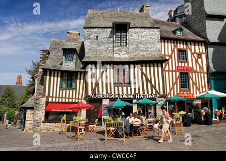 La France, la Bretagne historique : maisons à colombages à Vitré Banque D'Images