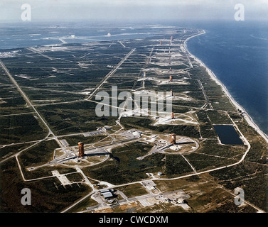 Ligne de missiles à Cap Canaveral Air Force Station. Le 13 novembre 1964. Banque D'Images