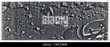 Première image prise à partir de la surface de Mars par le Viking 1 lander le 20 juillet 1976. Banque D'Images