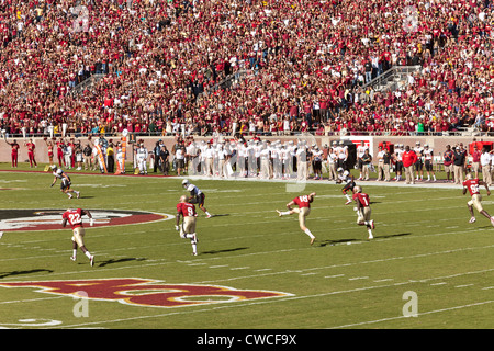 Match de football de l'ex-URSS à Doak Campbell Stadium, Tallahassee, Florida, USA Banque D'Images