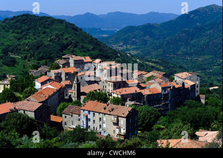 Sainte Lucie de Tallano, Corse, France Banque D'Images