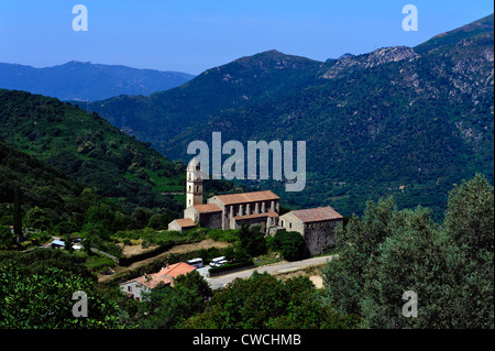 Couvent Saint François (15.c..) dans la région de Sainte Lucie de Tallano, Corse, France Banque D'Images