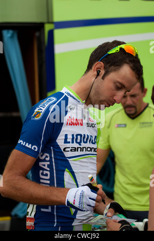 Eros Capecchi, Vuelta ciclista a España 2012, 4 étape, Barakaldo-Valdezcaray Banque D'Images