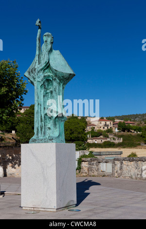 Monk, Santo Domingo de Silos, Burgos, Castille et Leon, Espagne Banque D'Images