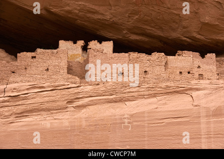 Elk288-1313, Arizona Canyon de Chelly National Monument, Canyon de Chelly, ruine de la Maison Blanche, 10ème et 12ème c Banque D'Images