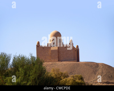 Mausolée de l'Aga Khan au bord du Nil près d'Assouan dans le sud de l'Egypte Banque D'Images