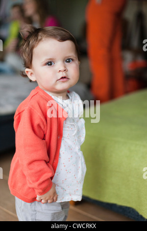 Portrait of a cute baby girl Banque D'Images