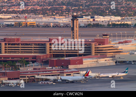 L'aéroport international McCarran, Las Vegas, Nevada. Banque D'Images