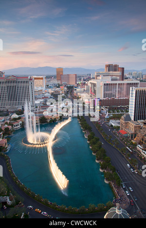 Fontaines du Bellagio, Las Vegas, Nevada. Banque D'Images