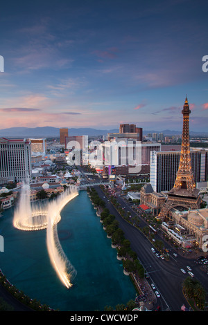 Fontaines du Bellagio, Las Vegas, Nevada. Banque D'Images