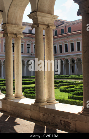 Les jardins du monastère, Isola di San Giorgio Maggiore, à Venise, Italie Banque D'Images