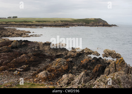 Les roches et les falaises côtières Île de Withorn Galloway Banque D'Images