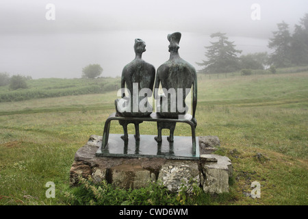 Glenkiln sculptures du réservoir par Henry Moore Banque D'Images