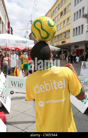 Coupe du Monde 2006 - Le Brésil jongle avec la balle Banque D'Images