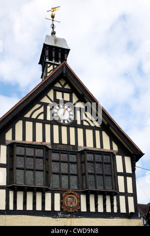 Bridgnorth, SHROPSHIRE - half-timbered historique old town hall Banque D'Images