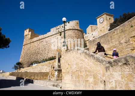 L'Europe, Malte, Gozo island, Victoria, Cittadella, vieille ville Banque D'Images