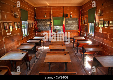 Vieux Mason Street Elementary School, un bureau en bois, la vieille ville de San Diego, Californie Banque D'Images