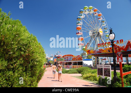 Fun Fair de Golden Sands Bulgarie Banque D'Images