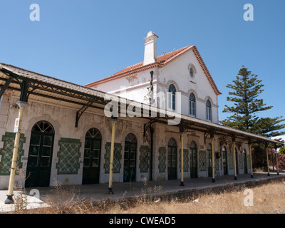 L'ancienne gare à Lagos, Portugal sur la côte de l'Algarve Banque D'Images