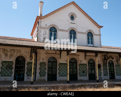 L'ancienne gare à Lagos, Portugal sur la côte de l'Algarve Banque D'Images