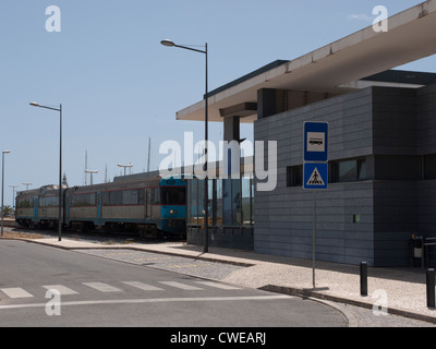 Gare à Lagos, Portugal sur la côte de l'Algarve Banque D'Images