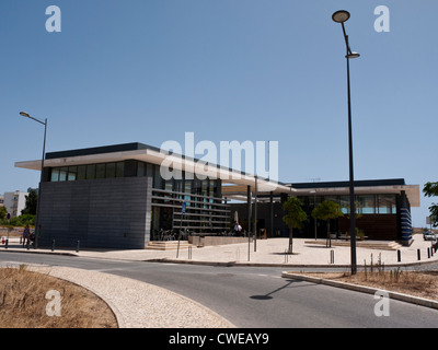 La gare de Lagos, Portugal, sur la côte de l'Algarve Banque D'Images