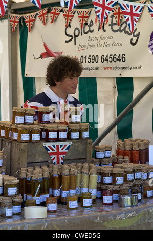 Produits locaux décroche à la New Forest County Show Hampshire UK Banque D'Images