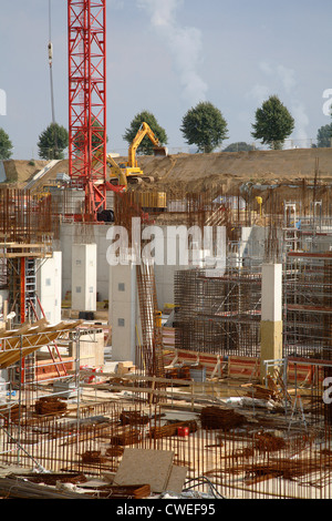 La construction, RWE Power Plant BoA, Grevenbroich, Neurath Banque D'Images