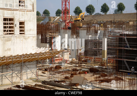 La construction, RWE Power Plant BoA, Grevenbroich, Neurath Banque D'Images