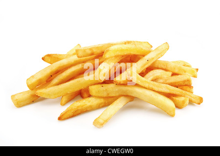 Frites ou chips à l'origine appelé pommes frites et plus récemment nommé freedom fries en Amérique Banque D'Images