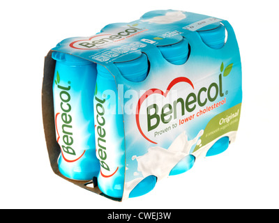 Drink Yaourt Benecol original Banque D'Images