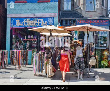 Toronto's multicultural historique célèbre Marché Kensington près de Spadian et Dundas Sts. L'Ontario à Toronto;;Canada Banque D'Images