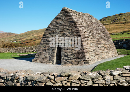 L'Oratoire Gallarus, péninsule de Dingle, comté de Kerry, Munster, Irlande. Banque D'Images