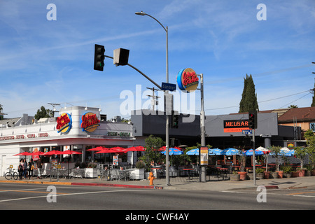 Johnny Rockets, Melrose Avenue, Hollywood, Los Angeles, Californie, États-Unis d'Amérique Banque D'Images