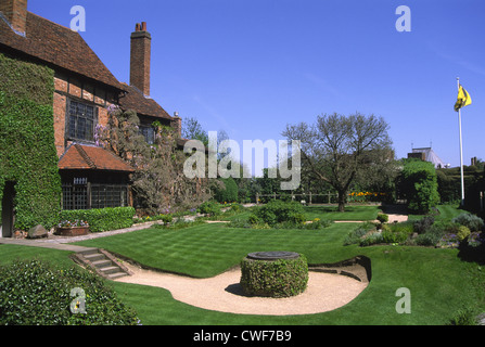 Stratford-upon-Avon, Nash's House et nouvelle Place jardin, Warwickshire, UK Banque D'Images