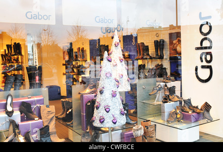 Copenhague, Danemark - 19 déc 2011 : Gabor chaussures de marque à vendre à Noël dans la capitale danoise Banque D'Images